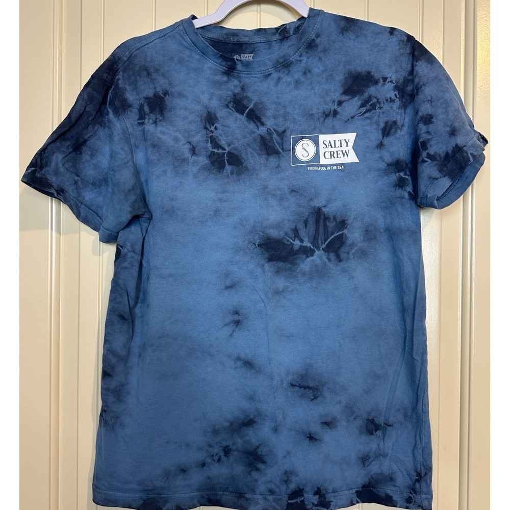 SALTY CREW Men's short sleeve t-shirt sz M 100% cotton Find Refuge in the Sea